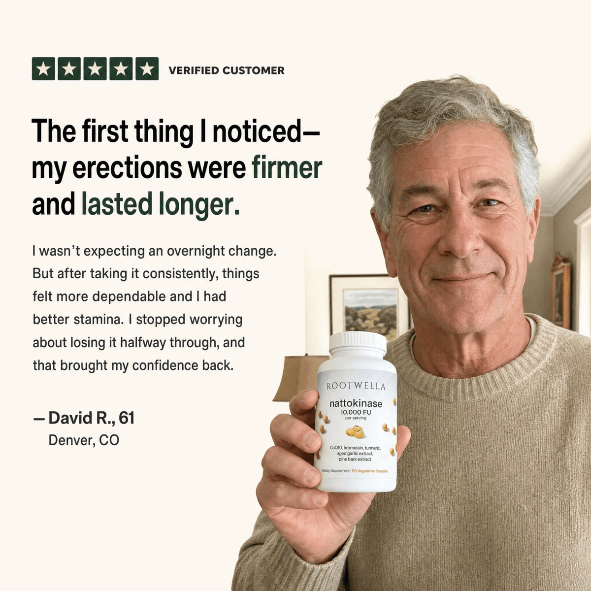 Support Firmer Erections & Lasting Stamina with Nattokinase (10,000 FU)