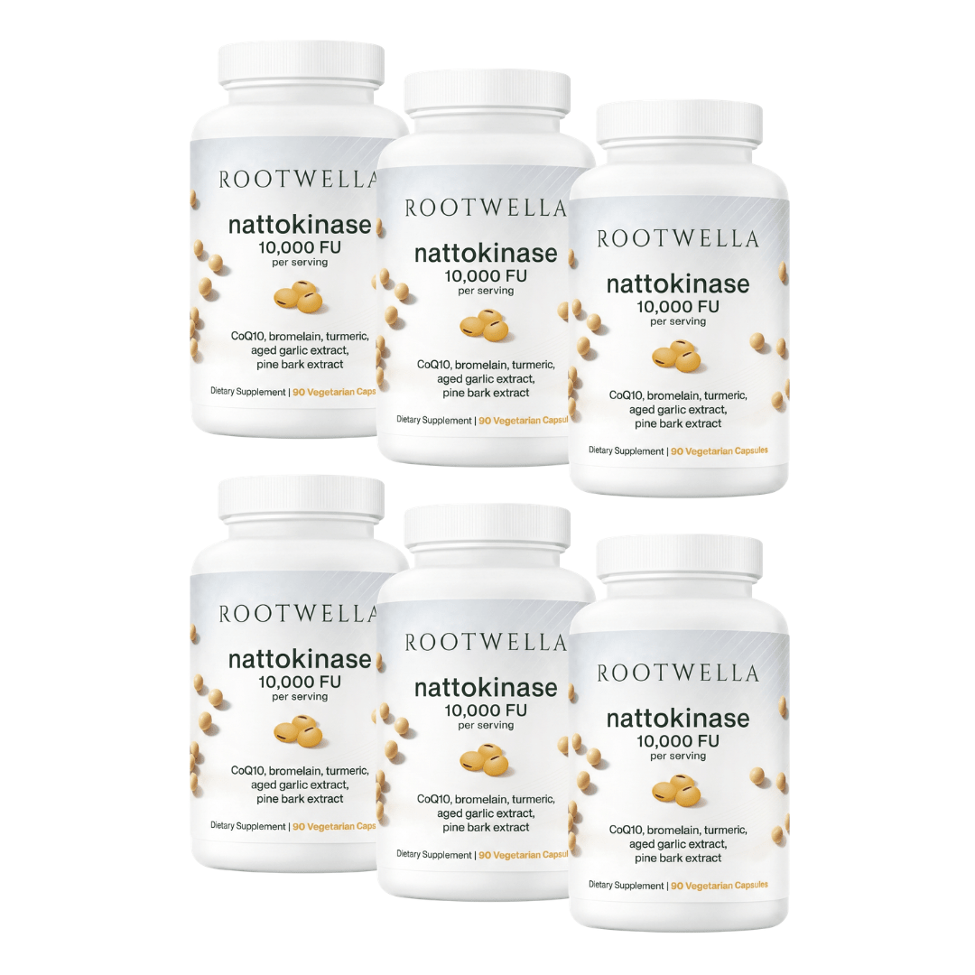 Nattokinase 10,000 FU Capsules — 6 Month Supply (6 Bottles)