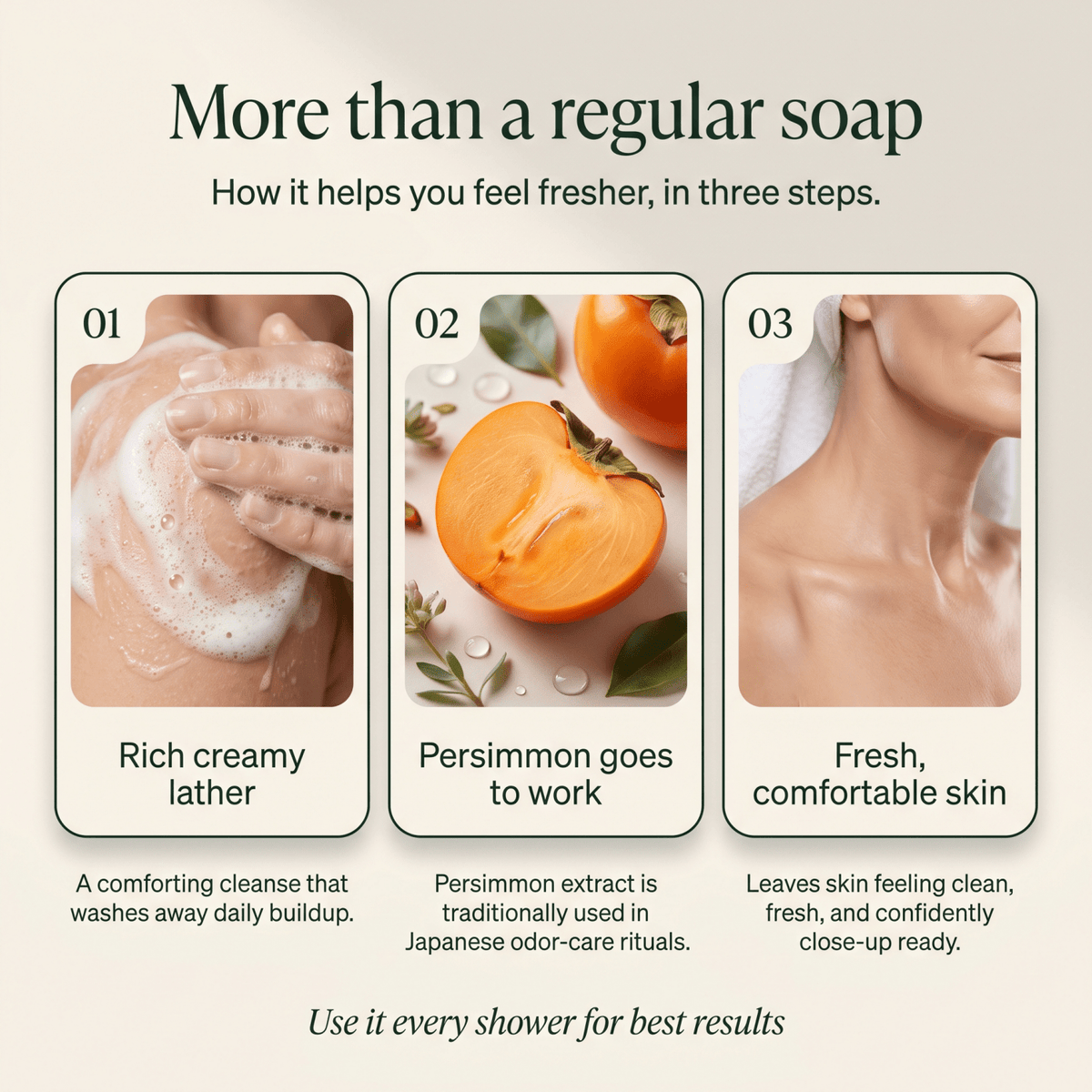 Japanese Persimmon Deodorizing Soap