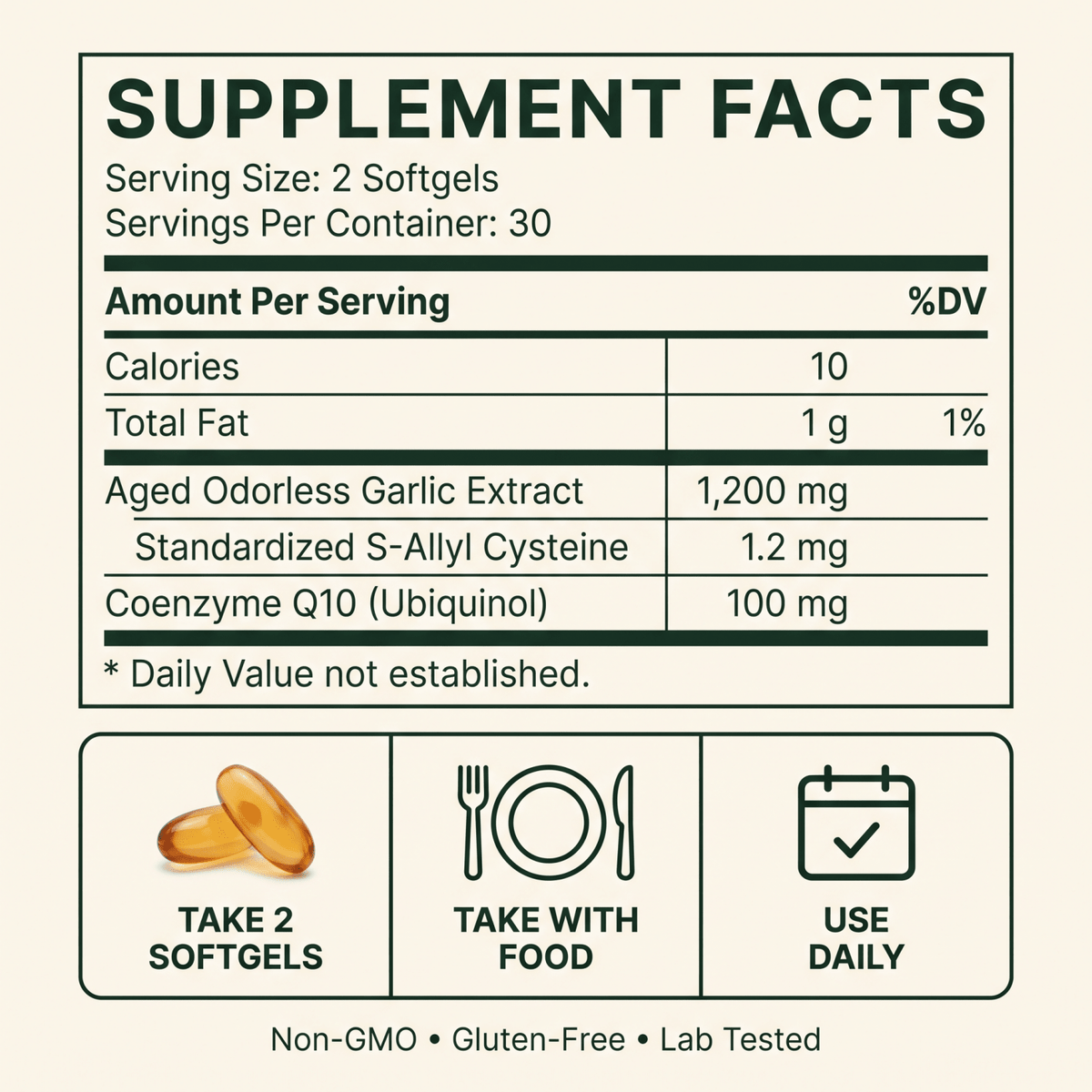 Keep Your Blood Flowing Smoothly with Aged Garlic + CoQ10 (1,200mg)