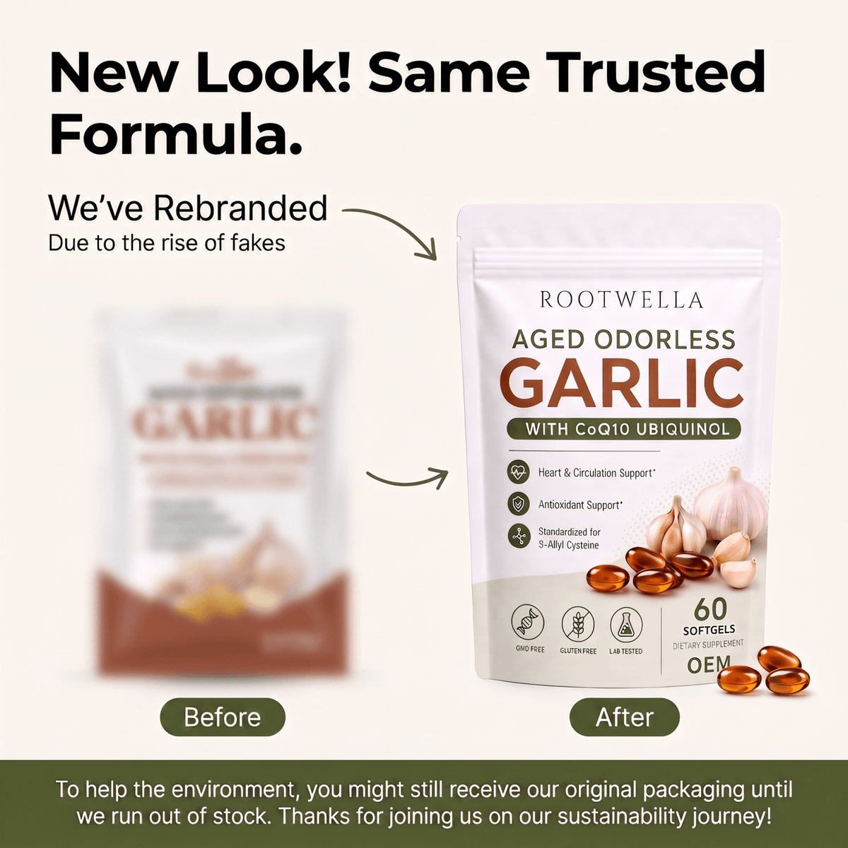 Keep Your Blood Flowing Smoothly with Aged Garlic + CoQ10 (1,200mg)